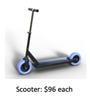 Image for scooter with tag Scooter $96 each.
