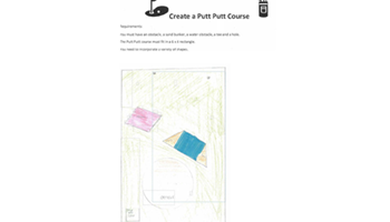 WS3 - Design a putt putt course | V9 Australian Curriculum Image