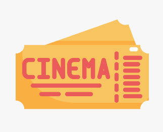 Icon of a cinema ticket