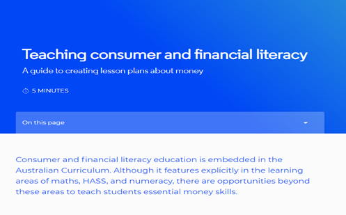 Teaching Consumer And Financial Literacy