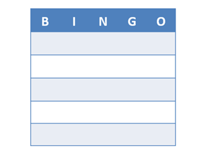 Factors bingo Image