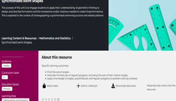 Synchronised swim shapes Image