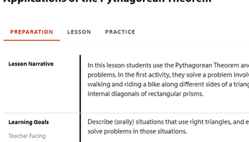 Application of the Pythagorean theorem  Image